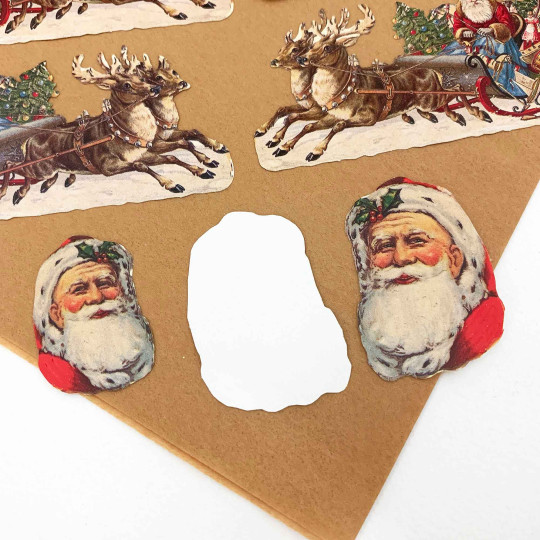 Santa's Sleigh Loose Christmas Paper Scrap Pack